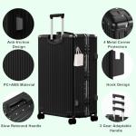 AnyZip 24-Inch Zipperless Hard Shell Luggage - Black