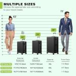 AnyZip 24-Inch Zipperless Hard Shell Luggage - Black