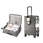 HotWay 20-Inch Expandable Carry-On Luggage with Cup Holder