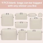 Joyway 10PCS Large Makeup Bag Set - Waterproof
