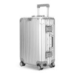 22-Inch Aluminum Carry-On Luggage with Spinner Wheels