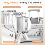 22-Inch Aluminum Carry-On Luggage with Spinner Wheels