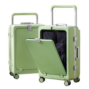 AIWEINY 20 Inch Lightweight Carry-on Luggage with Cup Holder