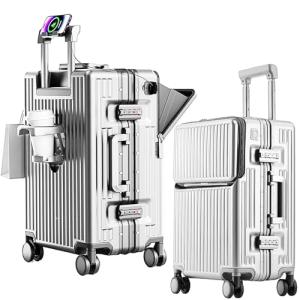Zipperless 2-Piece Hardshell Luggage Set - Silver
