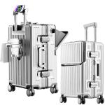 Zipperless 2-Piece Hardshell Luggage Set - Silver