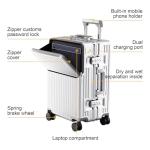 Zipperless 2-Piece Hardshell Luggage Set - Silver