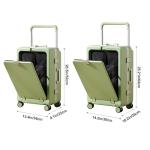 AIWEINY 20 Inch Lightweight Carry-on Luggage with Cup Holder