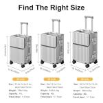 Zipperless 2-Piece Hardshell Luggage Set - Silver
