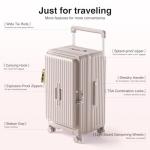 AIWEINY 26-Inch Pink Carry-On Spinner Luggage