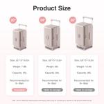 AIWEINY 26-Inch Pink Carry-On Spinner Luggage