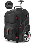 MATEIN 17-Inch Rolling Laptop Backpack with Wheels