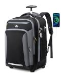 MATEIN Rolling Backpack with Wheels and USB Port