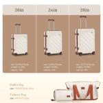 Rosamo 5-Piece Expandable Carry-On Luggage Set