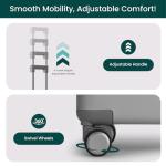 Nobl Travel Large Luggage, Noble Zipperless Aluminum Checked Suitcase, Metal Hardside Shell & Frame, 30.1x20x11.4, Big Check-in Bag, 360° Spinner Wheels, TSA Locks, Interior Compression – Silver