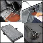 Ricardo Beverly Hills Montecito 2.0 Softside Wheeled Rolling Garment Bag for Travel, Men and Women, Built-in Suit Compartment, 23-inch Wide, Grey