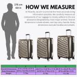 Ricardo Beverly Hills Melrose Hardside Expandable Luggage with Lightweight Construction for Smooth Traveling, Stylish, Durable, and Spacious, Men and Women, Bronze, Check-In Medium 25-Inch