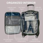 Ricardo Beverly Hills Avalon Softside Carry-On Luggage Made with Sustainable 100% Recycled PET (rPET), Lightweight, Eco-Friendly Travel, Expandable, Dual Spinner Wheels, Juniper Green, 20-inch