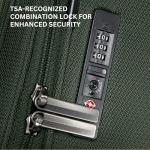 Ricardo Beverly Hills Avalon Softside Carry-On Luggage Made with Sustainable 100% Recycled PET (rPET), Lightweight, Eco-Friendly Travel, Expandable, Dual Spinner Wheels, Juniper Green, 20-inch