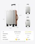 LUGGEX 3-Piece Expandable Carry-On Luggage Set