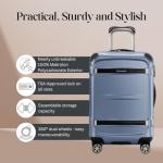 Ricardo Beverly Hills Rodeo Drive 2.0 Hardside 4 Wheel Spinner, TSA Lock, Lightweight Suitcase, Unisex, Stylish, Arctic Blue, 21-Inch Carry-On