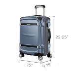 Ricardo Beverly Hills Rodeo Drive 2.0 Hardside 4 Wheel Spinner, TSA Lock, Lightweight Suitcase, Unisex, Stylish, Arctic Blue, 21-Inch Carry-On