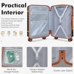 Velaybor 3-Piece Lightweight Luggage Set with Wheels