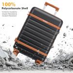 Velaybor 3-Piece Lightweight Luggage Set with Wheels