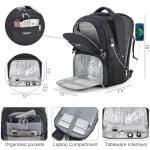 Insulated Laptop Backpack with Lunch Box & USB