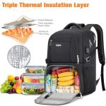Insulated Laptop Backpack with Lunch Box & USB