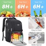 Insulated Laptop Backpack with Lunch Box & USB