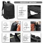 Somago 16 Inch Water Resistant Anti-Theft Backpack