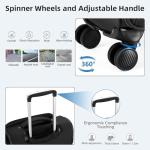 HanTrip 16-Inch Underseat Softside Carry-On Bag