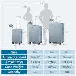 HanTrip 28 Inch Expandable Hard Shell Luggage