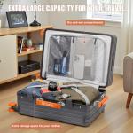 ROPPLus Zipperless 25-Inch Rolling Suitcase with USB Ports