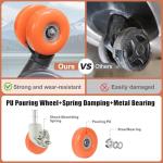 ROPPLus Zipperless 25-Inch Rolling Suitcase with USB Ports