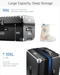 LUGGEX 28-Inch Expandable Hard Shell Suitcase