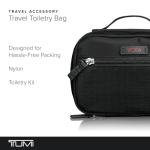 TUMI Black Small Accessory Pouch for Women