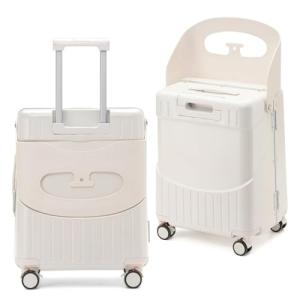Apelila 22" Ride-On Hardside Suitcase for Travel