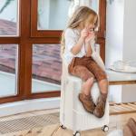 Apelila 22" Ride-On Hardside Suitcase for Travel