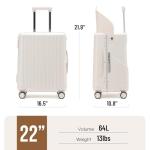 Apelila 22" Ride-On Hardside Suitcase for Travel
