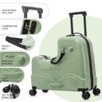 22-Inch Kids Ride-On Suitcase with Spinner Wheels