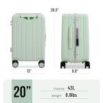 Apelila 20” Ride-On Luggage with TSA Lock