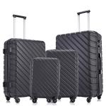 Apelila 4-Piece Hardshell Luggage Set with Spinner Wheels