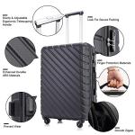Apelila 4-Piece Hardshell Luggage Set with Spinner Wheels