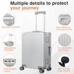 VentureVault Aluminum Carry-On Luggage 20-Inch