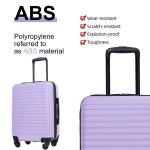 Light Purple 20" Hardshell Carry-On Suitcase