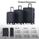 Travelhouse 3-Piece Lightweight Hardshell Luggage Set