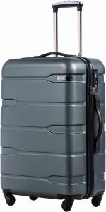 Expandable Teal Spinner Luggage with TSA Lock