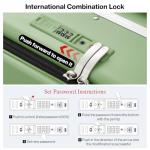 Mixi 20-Inch Carry On Luggage with Charger