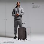 InUSA Royal 24" Lightweight Hardside Luggage, Brown